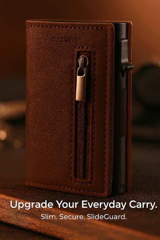 slideguard wallet on the table