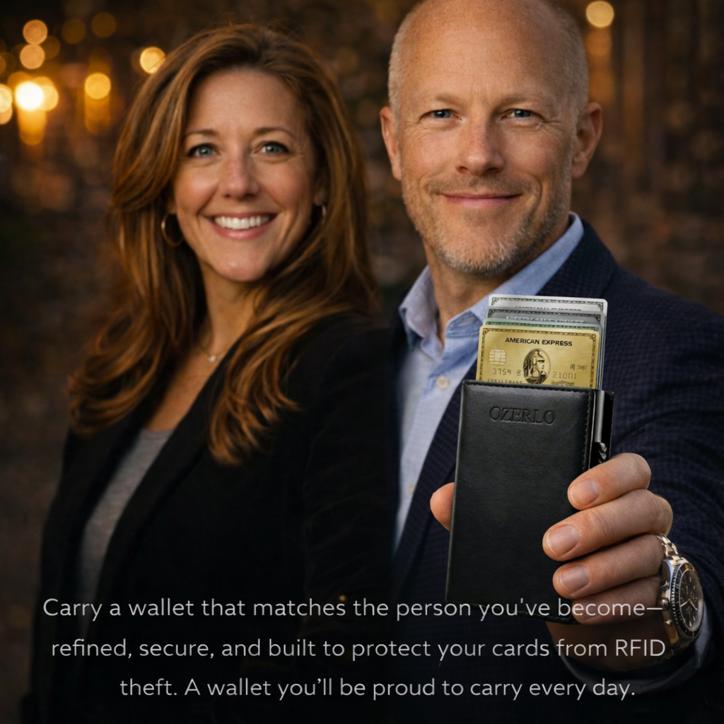 Best Pop Up Wallet for Men | Ozerlo™ SlideGuard Slide Wallet