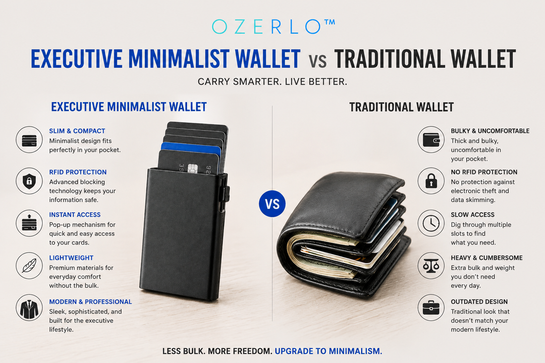 Executive Minimalist Wallet vs Traditional Wallet: Which Is Right for You?