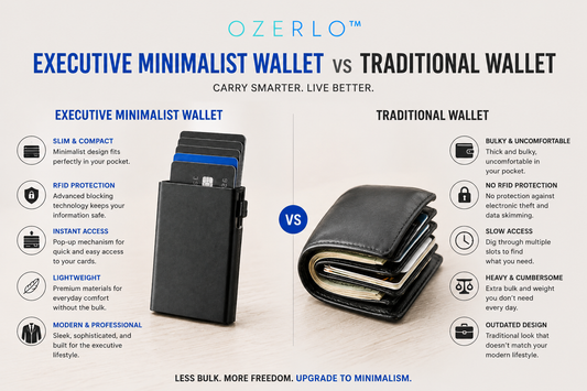 Executive Minimalist Wallet vs Traditional Wallet: Which Is Right for You?
