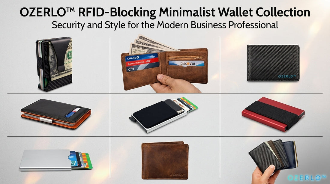RFID blocking slim wallet for men