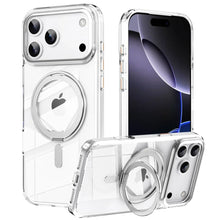 Load image into Gallery viewer, Clear phone case with Apple logo and design on a white background