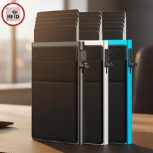 Load image into Gallery viewer, RFID blocking card holder with multiple slots on a white background