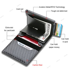 Load image into Gallery viewer, Ozerlo CarbonGuard RFID Minimalist Wallet