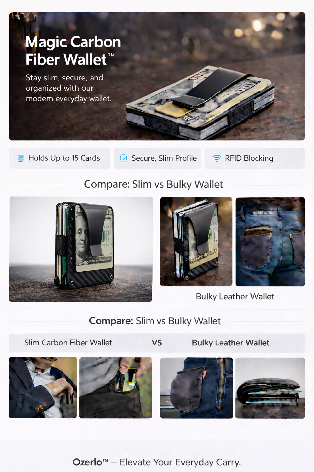 Magic Carbon Fiber Wallet