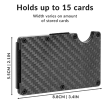 Load image into Gallery viewer, hold up to 15 cards and bills